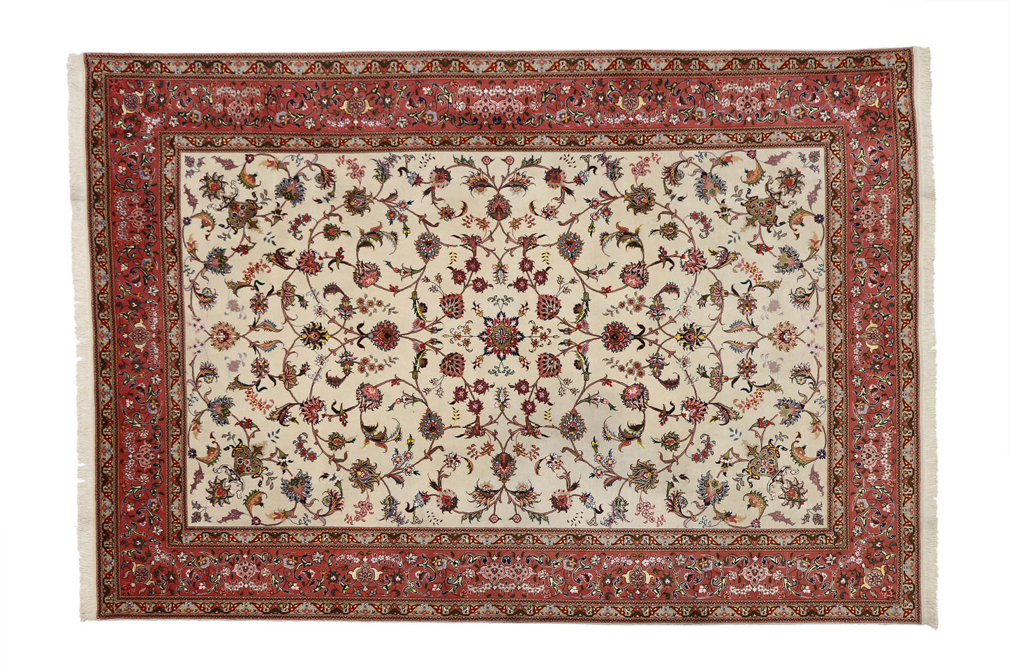 7 x 10 Vintage Tabriz Rug 77010