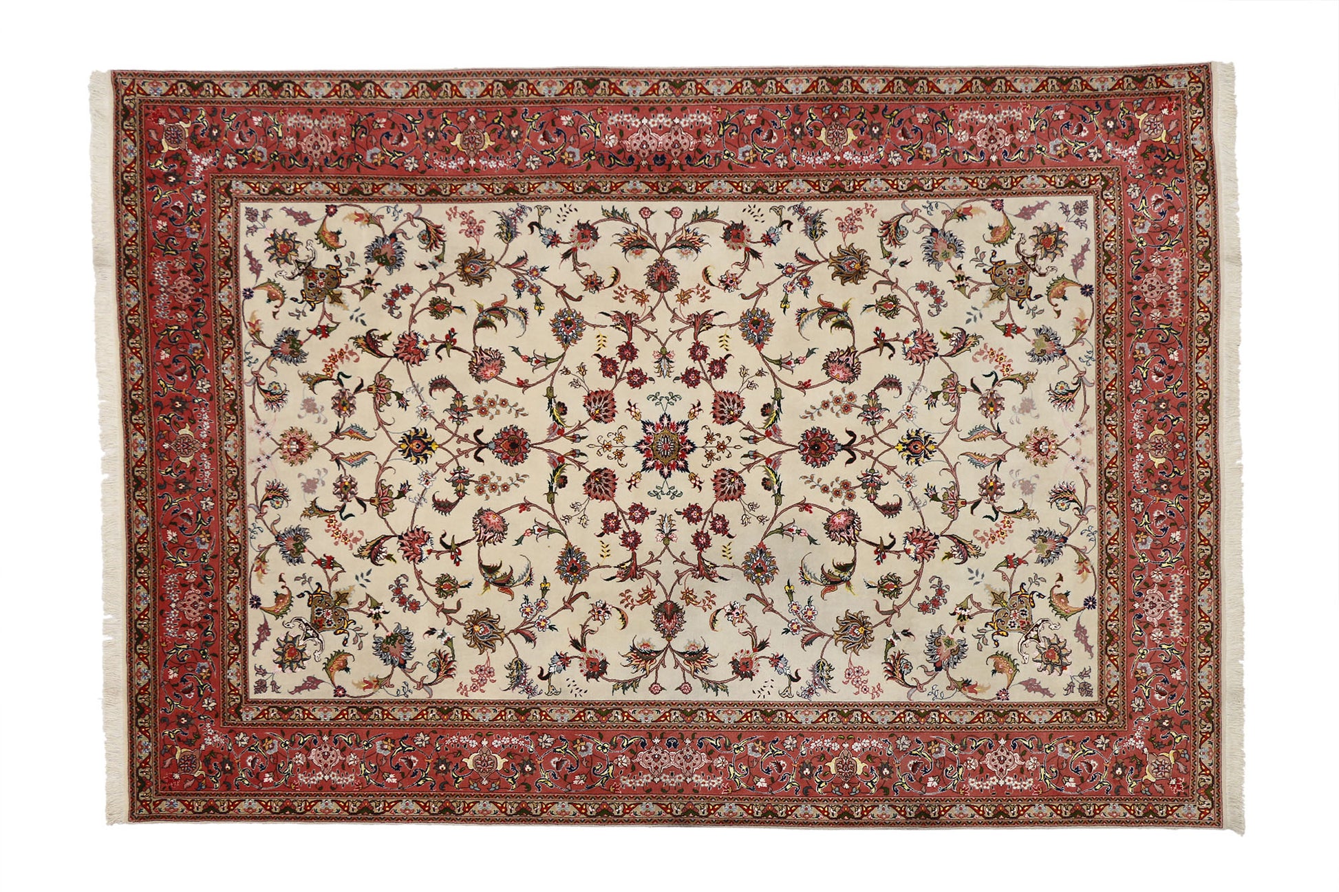 7 x 10 Vintage Tabriz Rug 77010