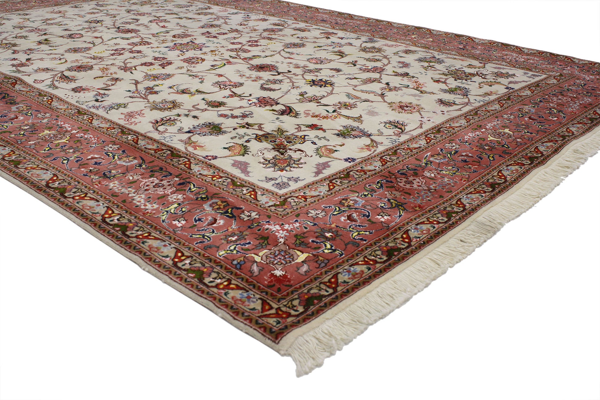 7 x 10 Vintage Tabriz Rug 77010