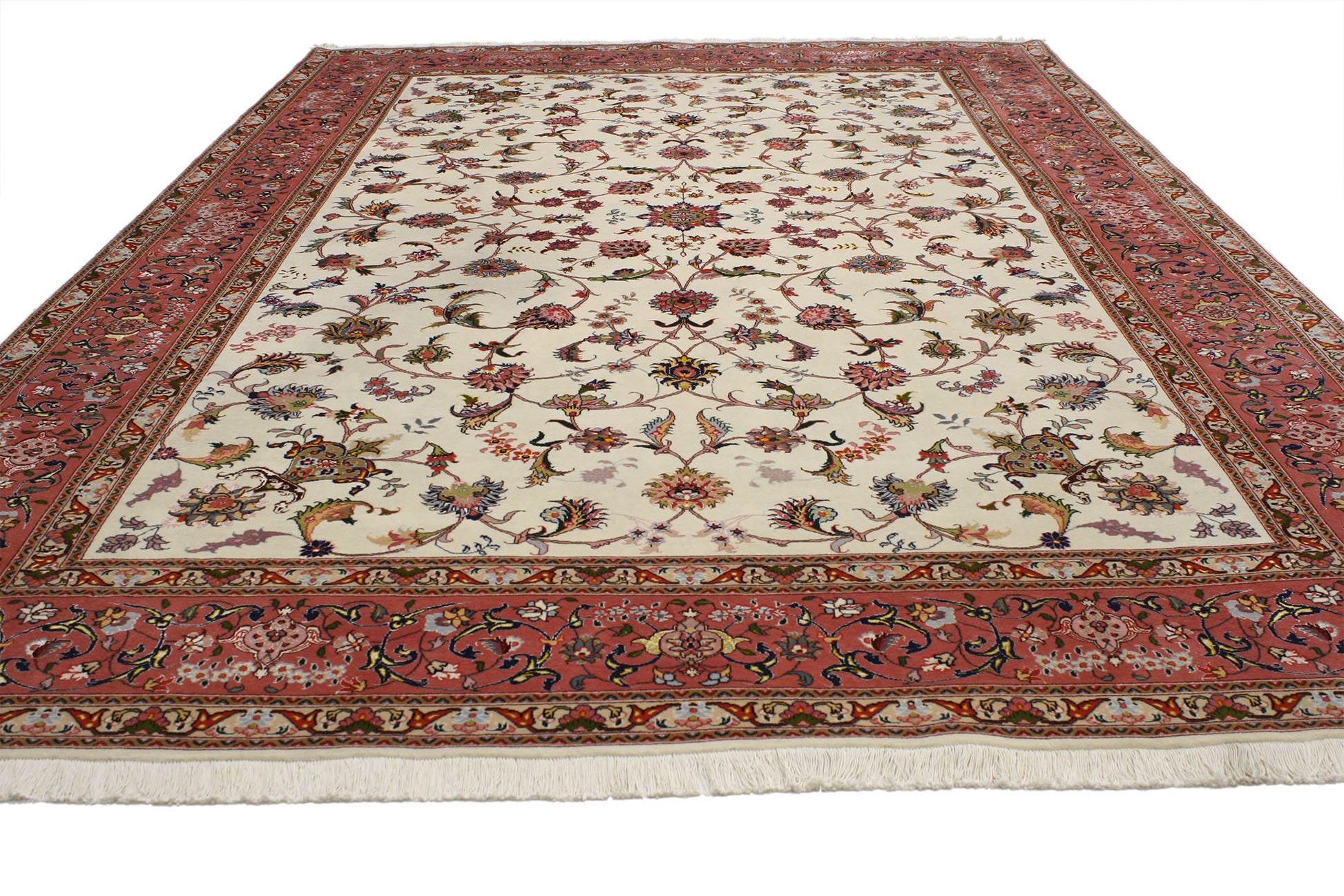 7 x 10 Vintage Tabriz Rug 77010