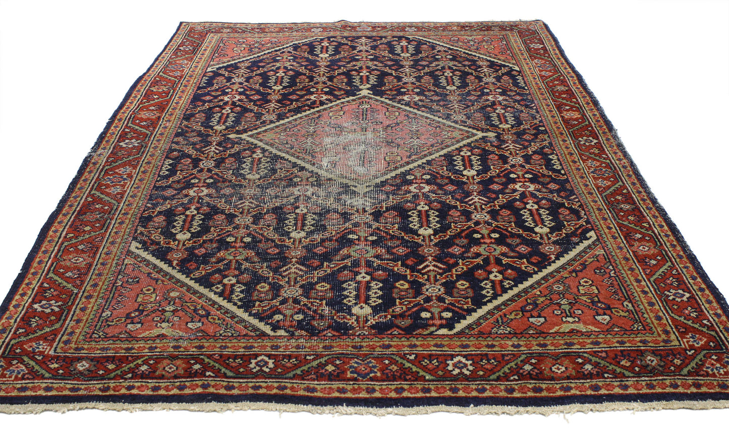 4 x 6 Antique Persian Mahal Rug 77011