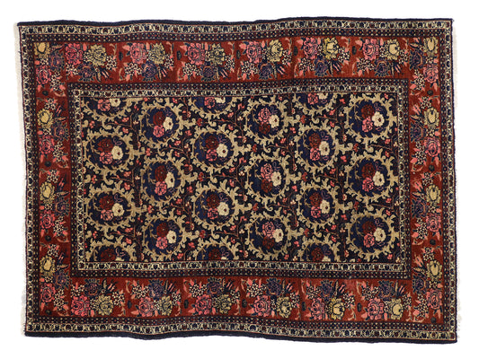 5 x 7 Antique Persian Bijar Rug 77012