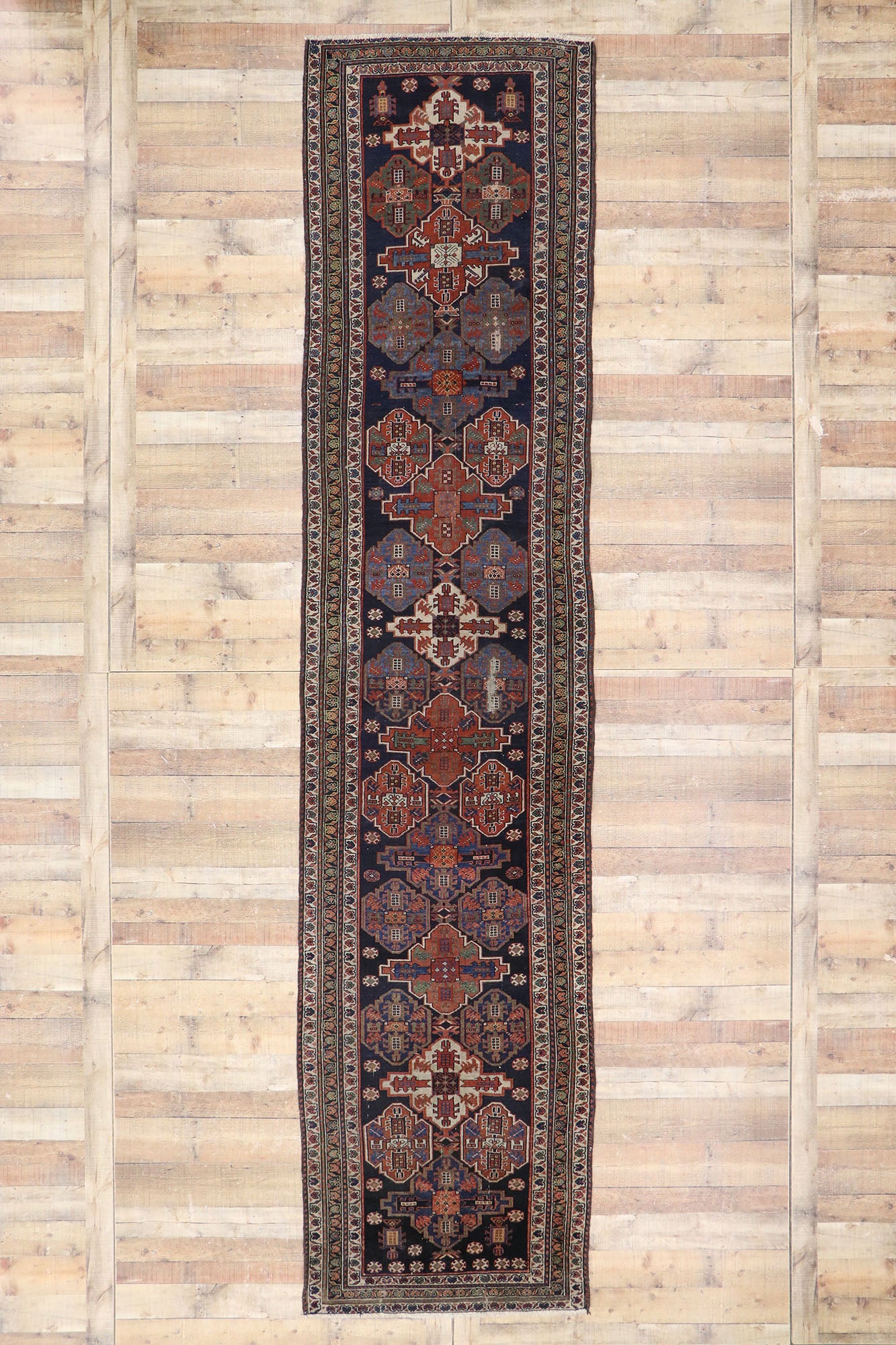 4 x 15 Antique Persian Malayer Runner 77015