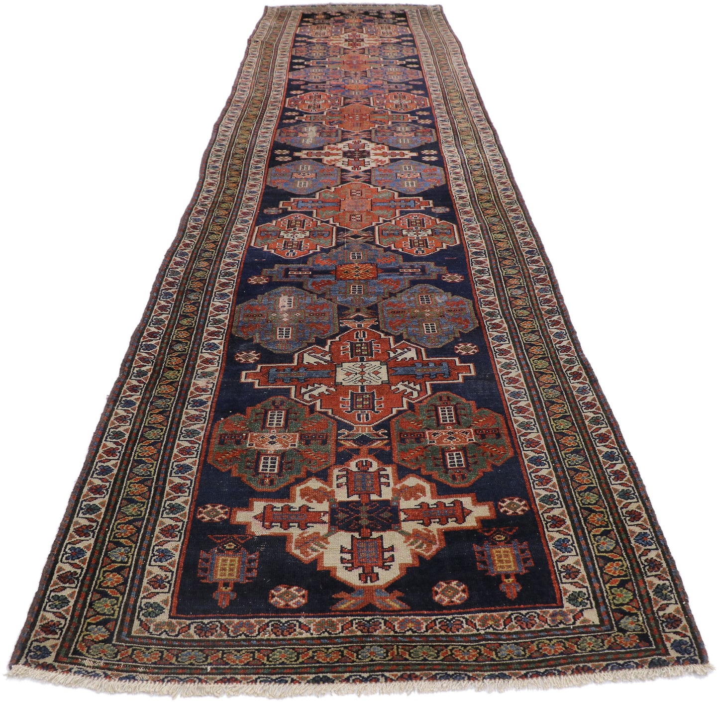 4 x 15 Antique Persian Malayer Runner 77015
