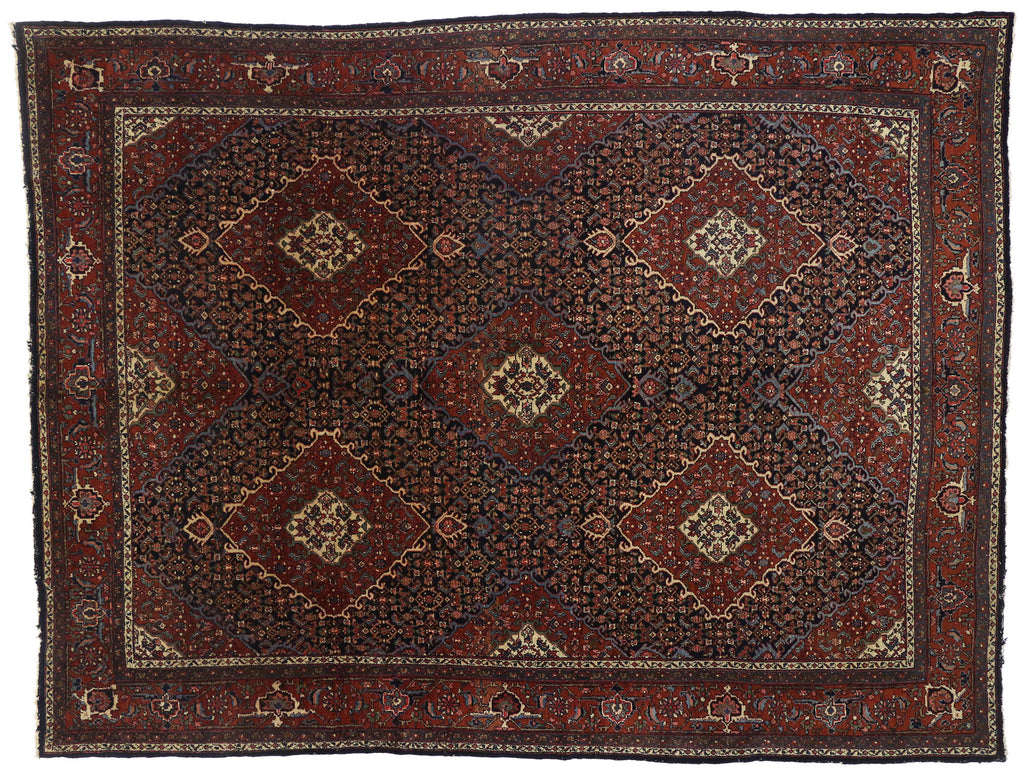 9 x 12 Antique Bibikabad Rug 77019