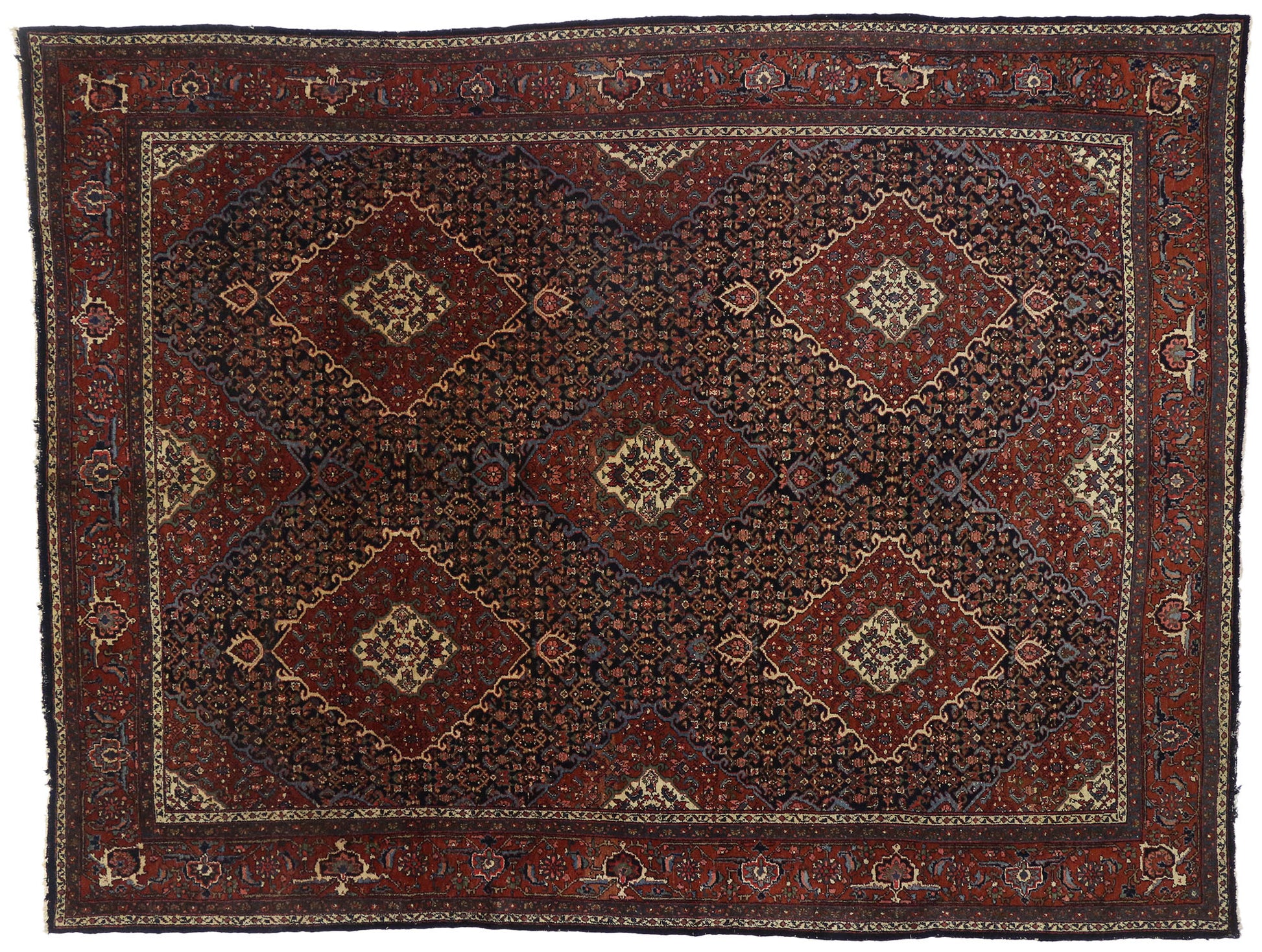 9 x 12 Antique Bibikabad Rug 77019