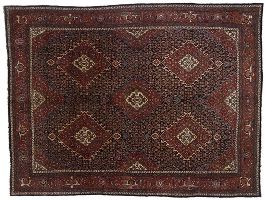 9 x 12 Antique Bibikabad Rug 77019