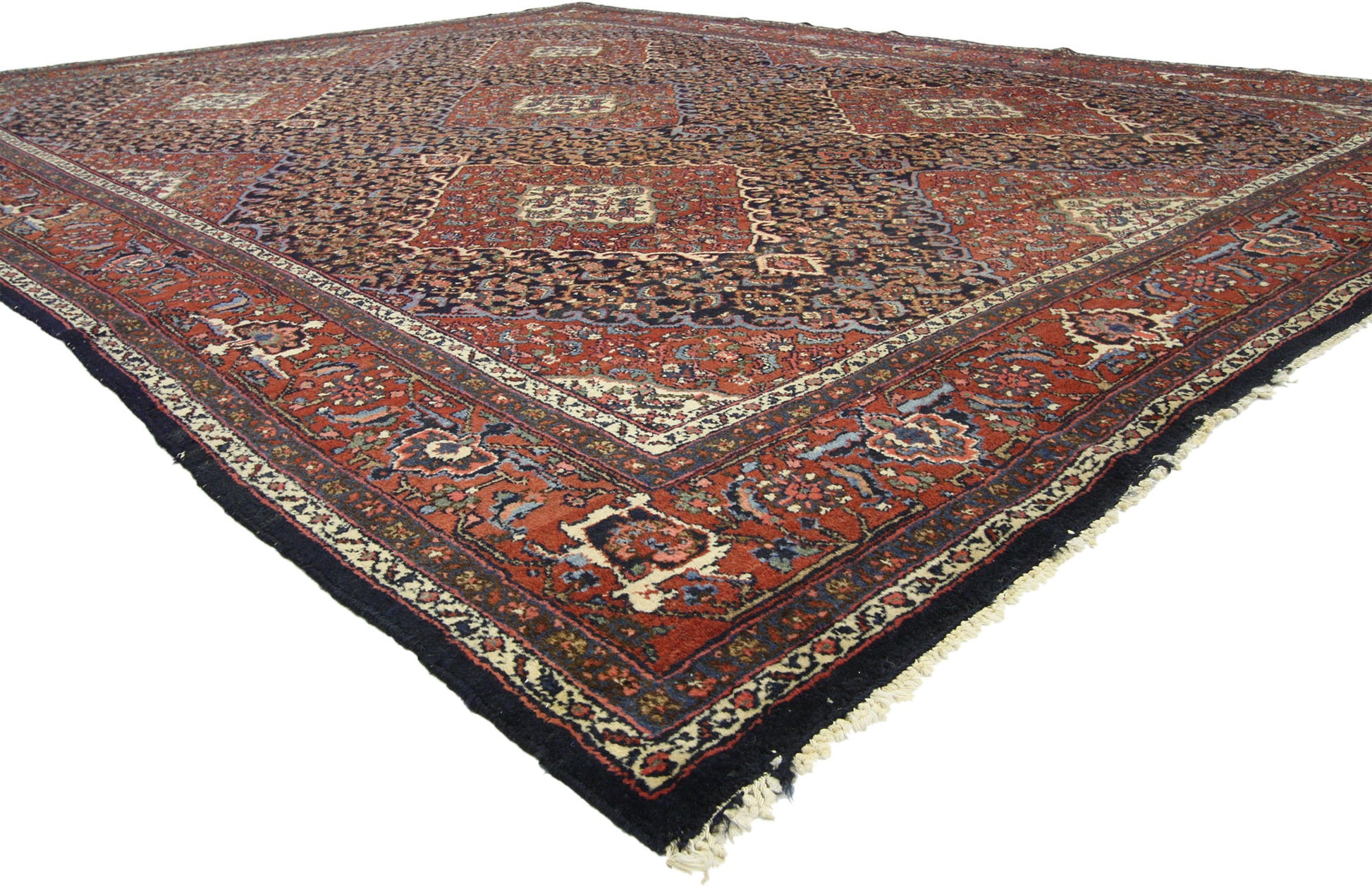 9 x 12 Antique Bibikabad Rug 77019