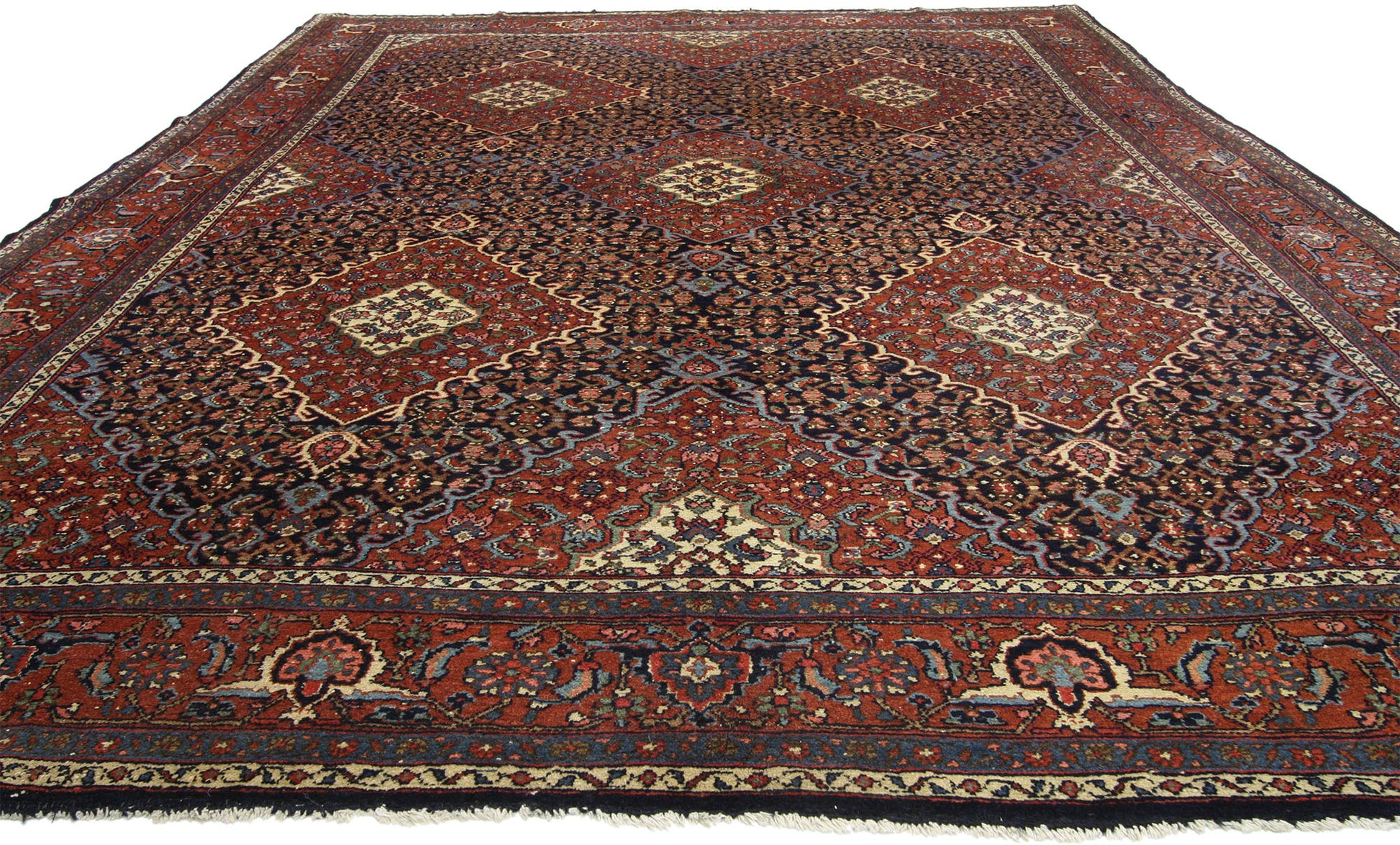 9 x 12 Antique Bibikabad Rug 77019