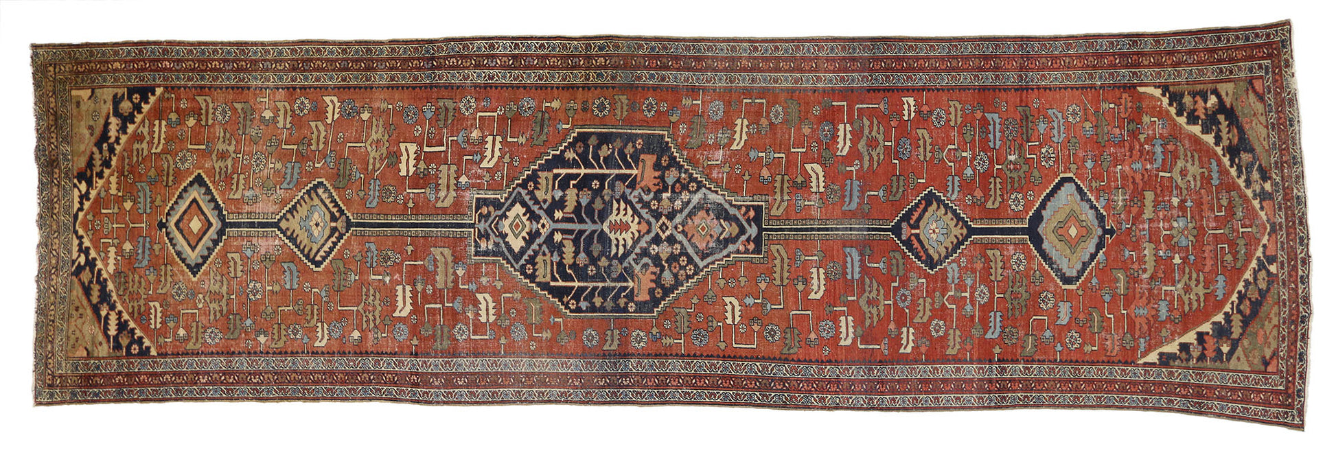 6 x 20 Antique Serapi Rug 77020