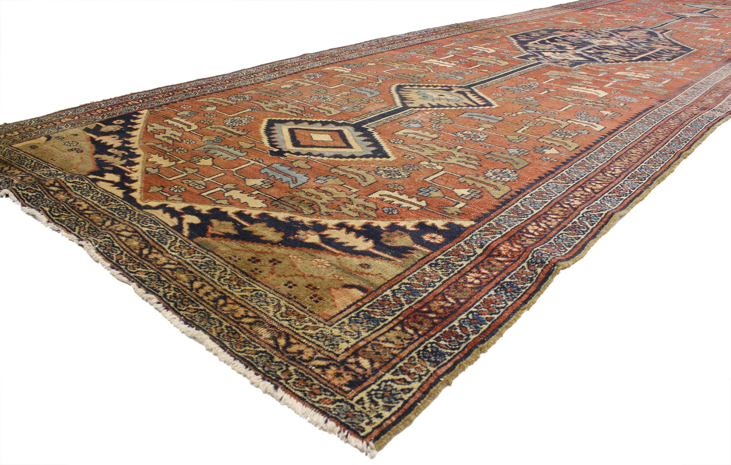 6 x 20 Antique Serapi Rug 77020