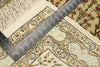 3 x 3 Vintage Turkish Silk Hereke Prayer Rug 77026