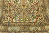 3 x 3 Vintage Turkish Silk Hereke Prayer Rug 77026