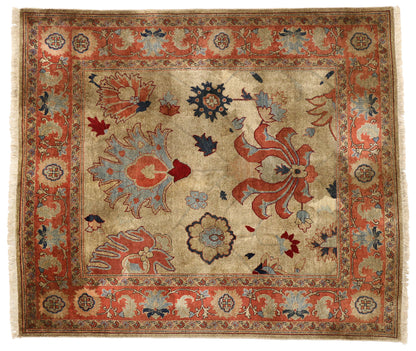 7 x 8 Vintage Mahal Rug 77028