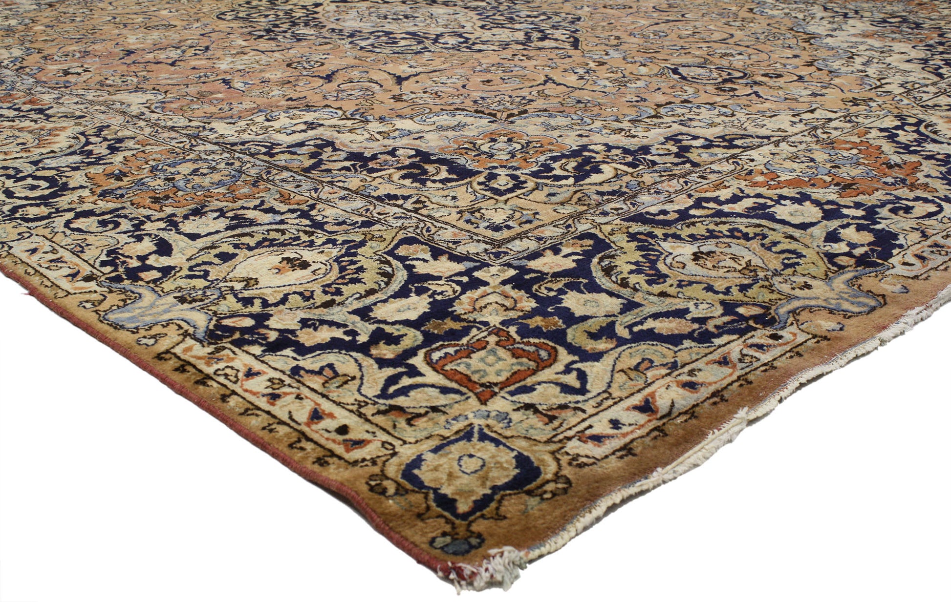 12 x 14 Antique Mashad Rug 77029