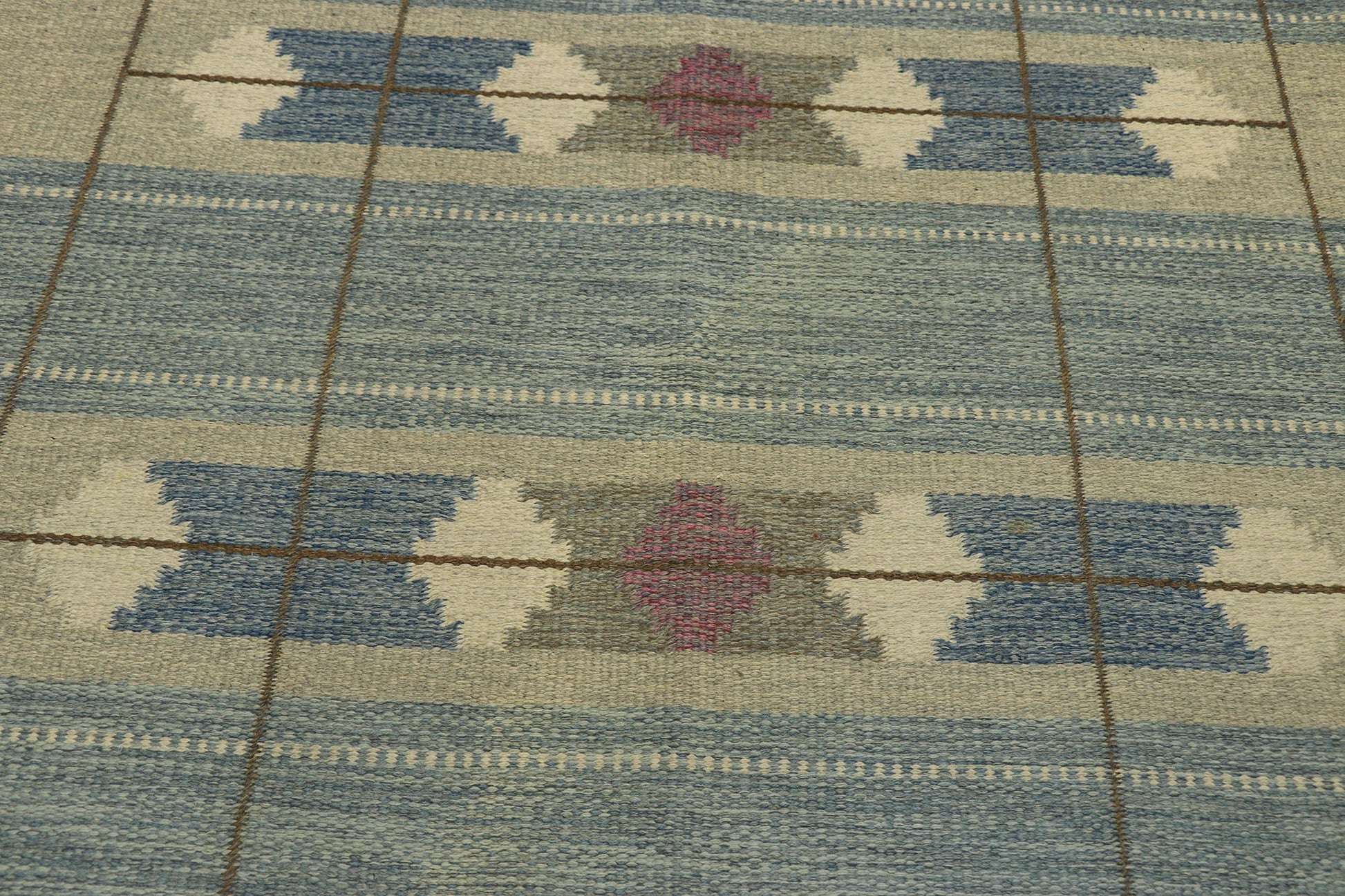 5 x 7 Vintage Swedish Kilim Rug 77032