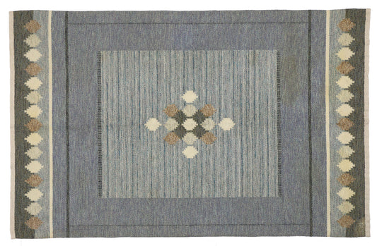 5 x 8 Vintage Swedish Kilim Rug 77033