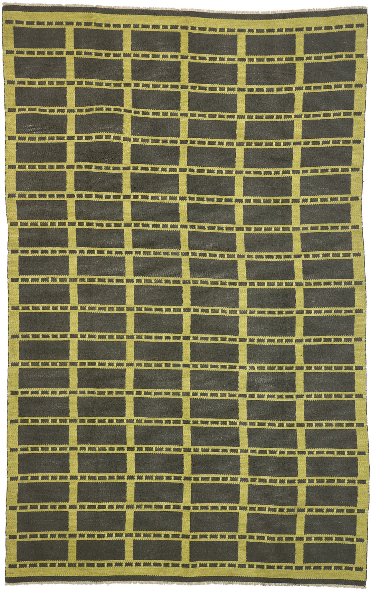 7 x 10 Vintage Swedish Kilim Rug 77039