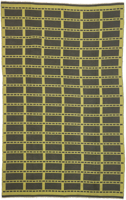 7 x 10 Vintage Swedish Kilim Rug 77039