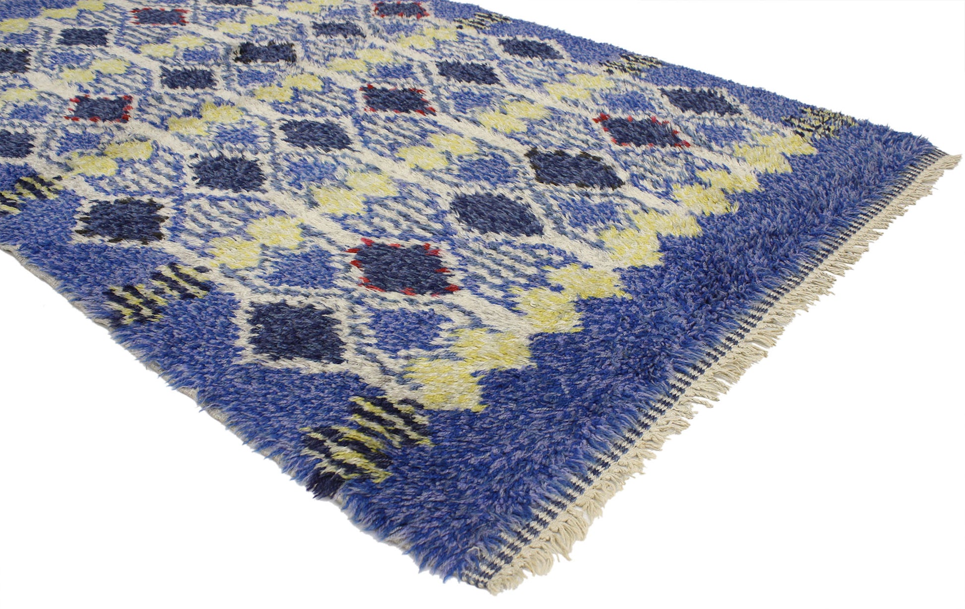3 x 5 Vintage Swedish Rya Rug 77041