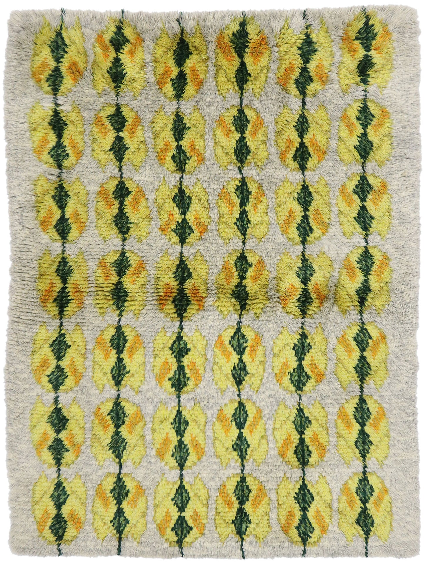 5 x 6 Vintage Swedish Rya Rug 77042