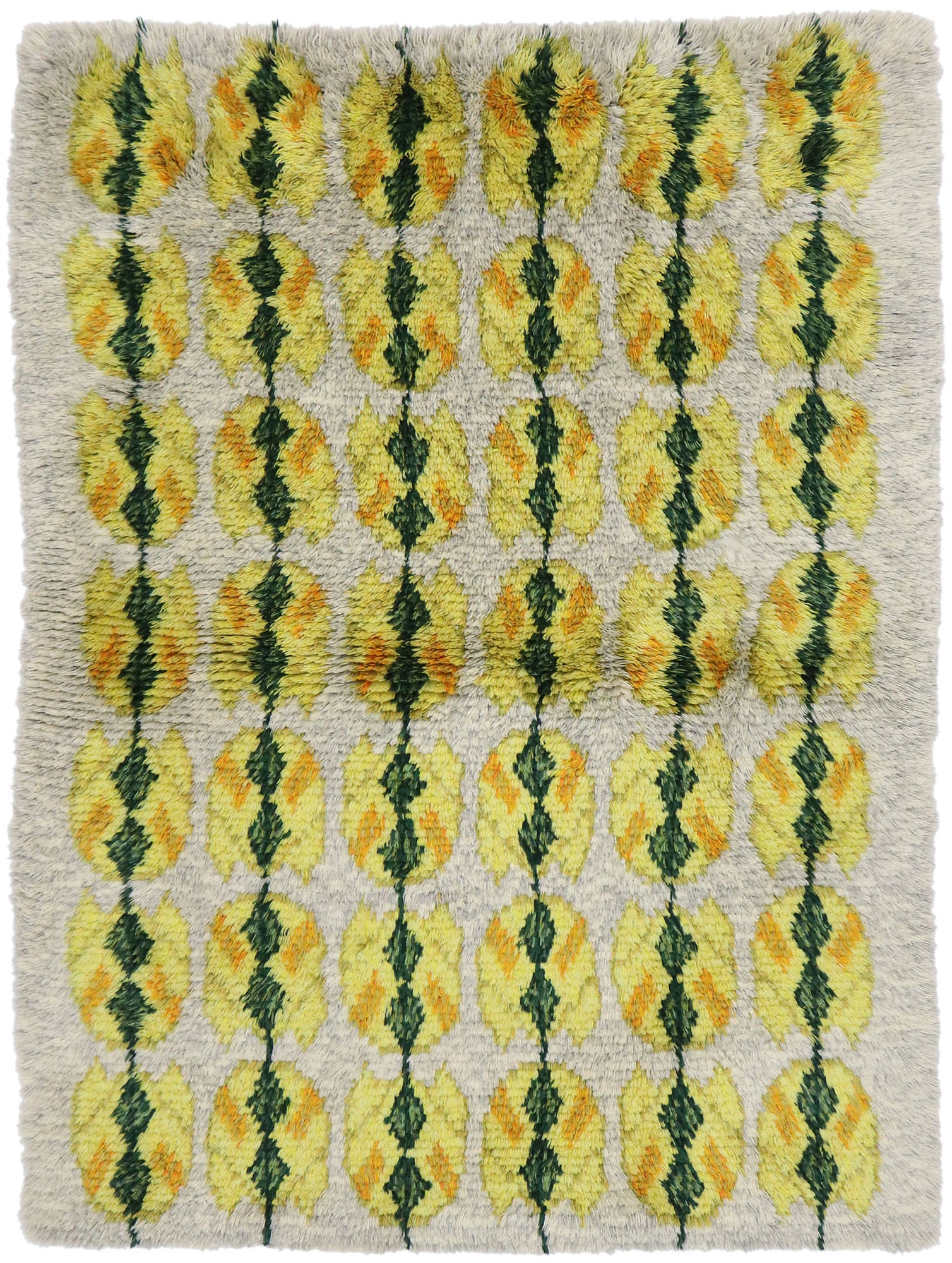 5 x 6 Vintage Swedish Rya Rug 77042