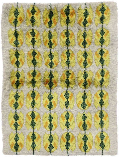 5 x 6 Vintage Swedish Rya Rug 77042