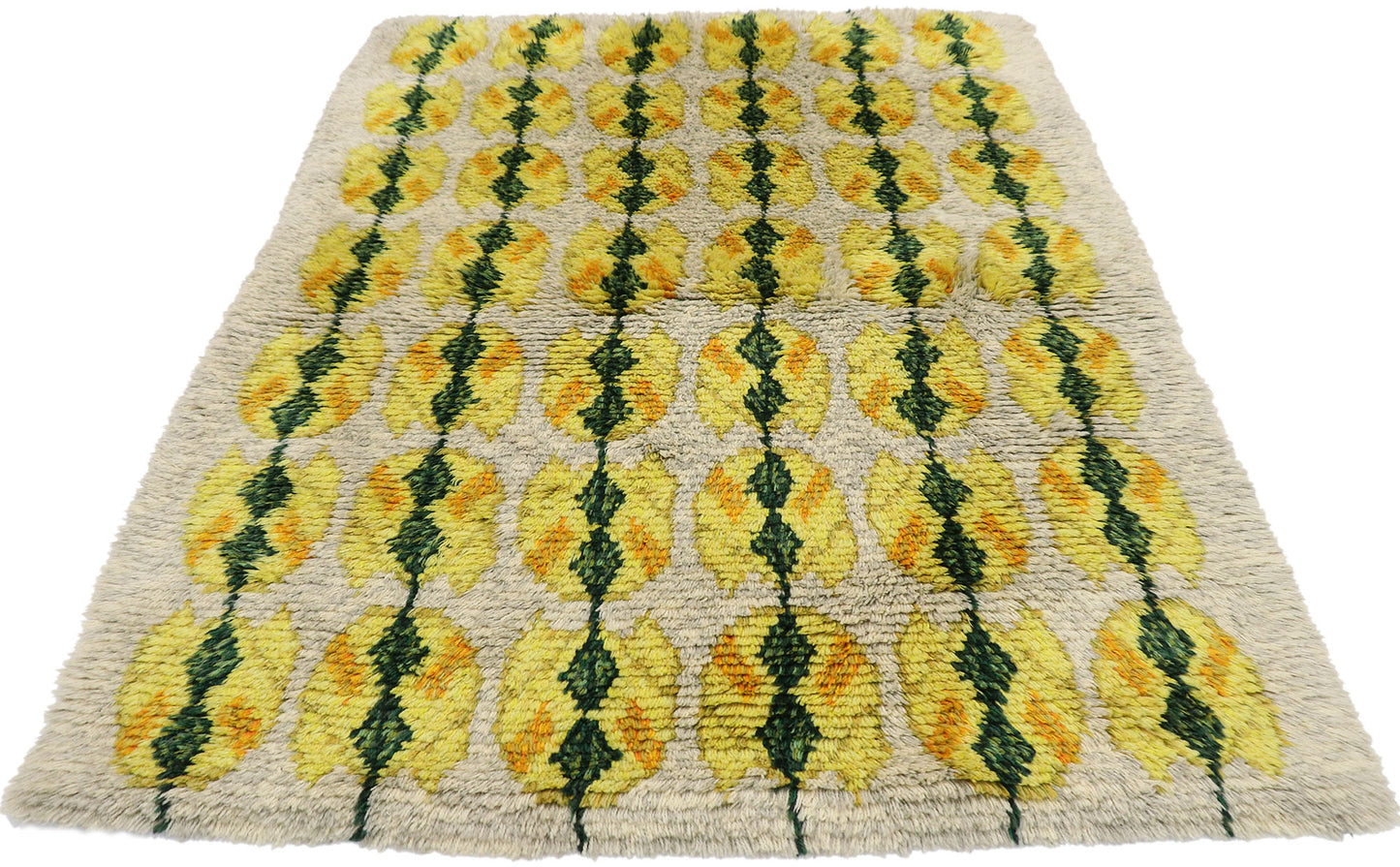 5 x 6 Vintage Swedish Rya Rug 77042