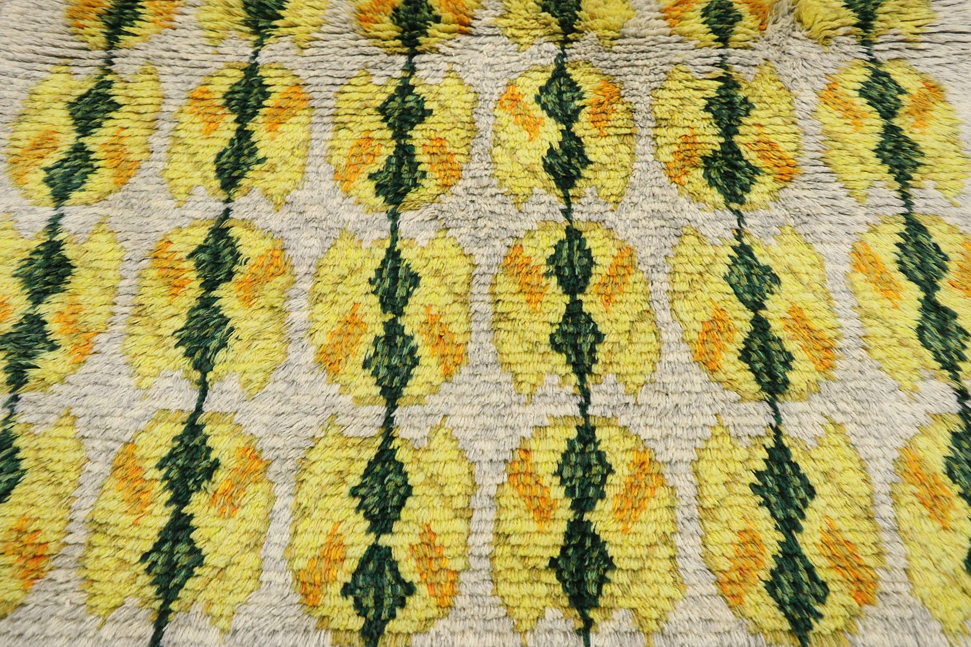 5 x 6 Vintage Swedish Rya Rug 77042