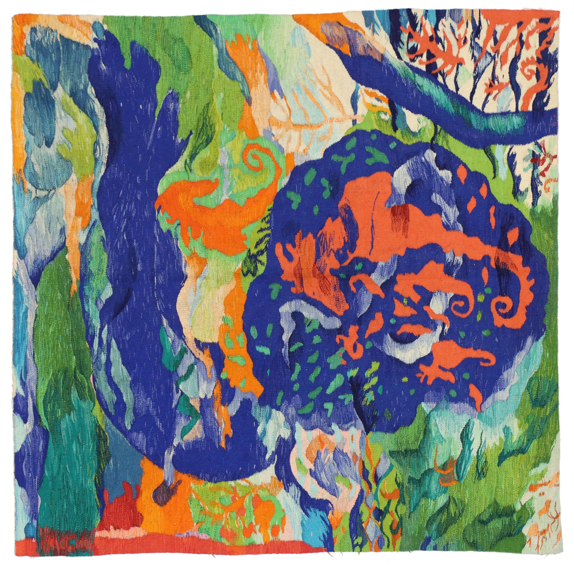 4 x 4 Vintage Swedish Tapestry 77047