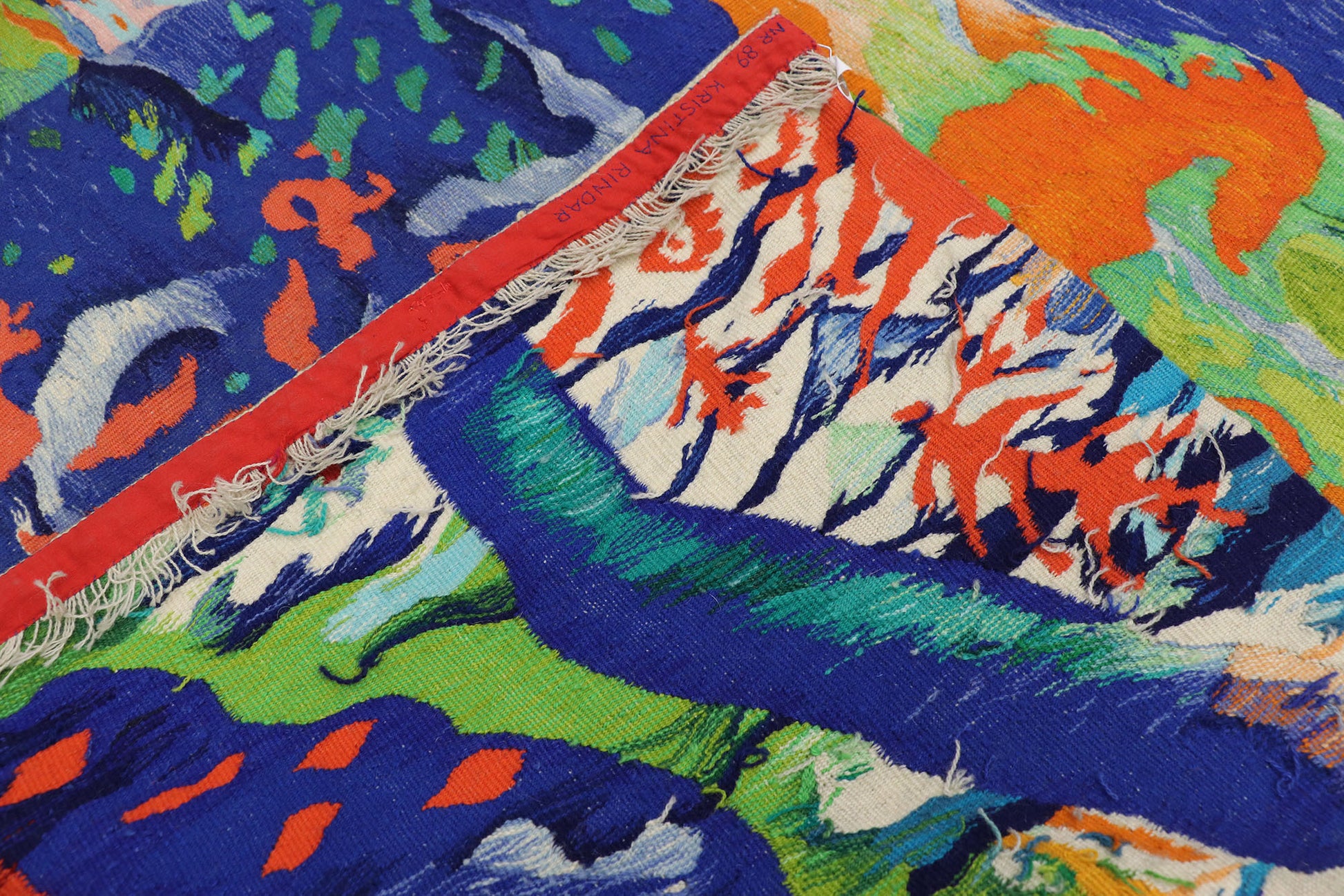 4 x 4 Vintage Swedish Tapestry 77047