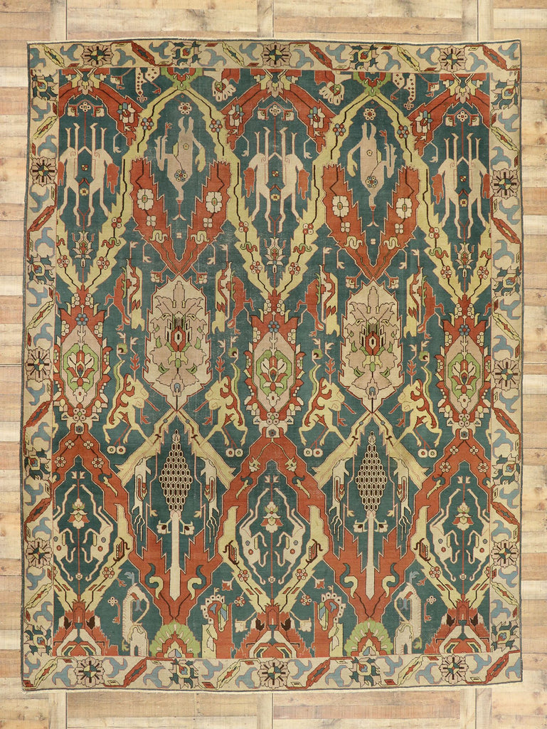 10 x 13 Antique Tabriz Rug 77049
