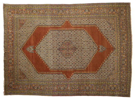 11 x 16 Antique Persian Tabriz Rug 77050