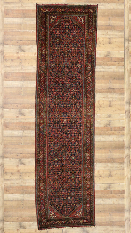 4 x 14 Antique Hamadan Rug 77052