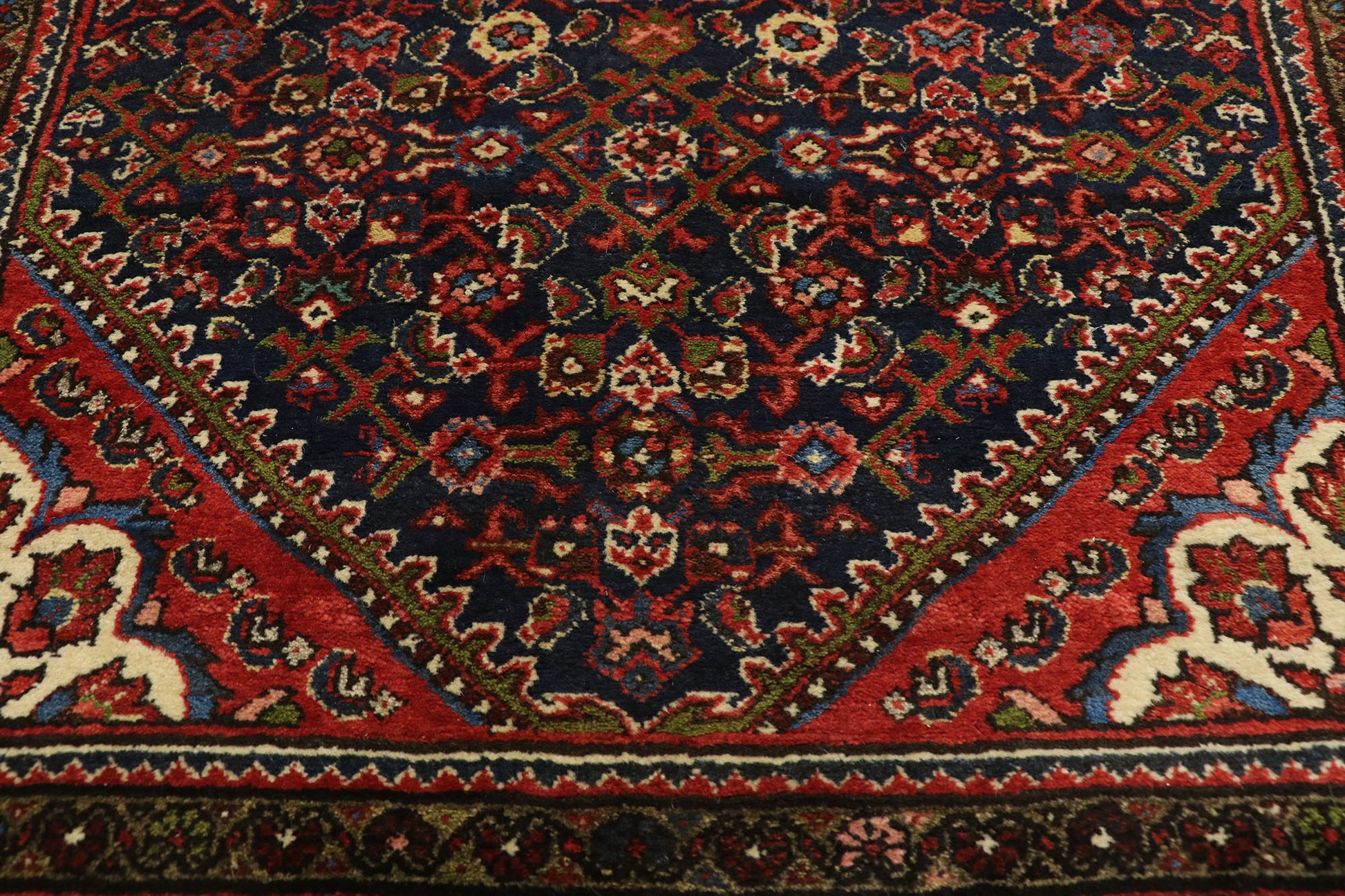 4 x 14 Antique Hamadan Rug 77052