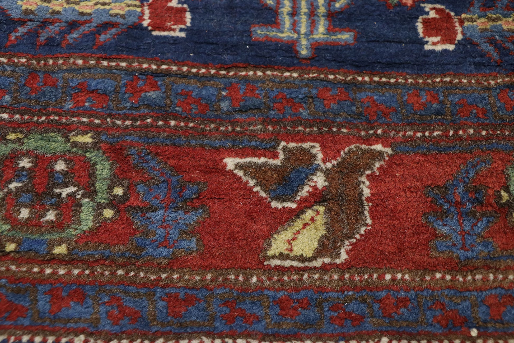 3 x 17 Antique Persian Heriz Runner 77053
