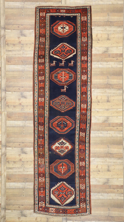 4 x 14 Antique Kazak Rug 77057
