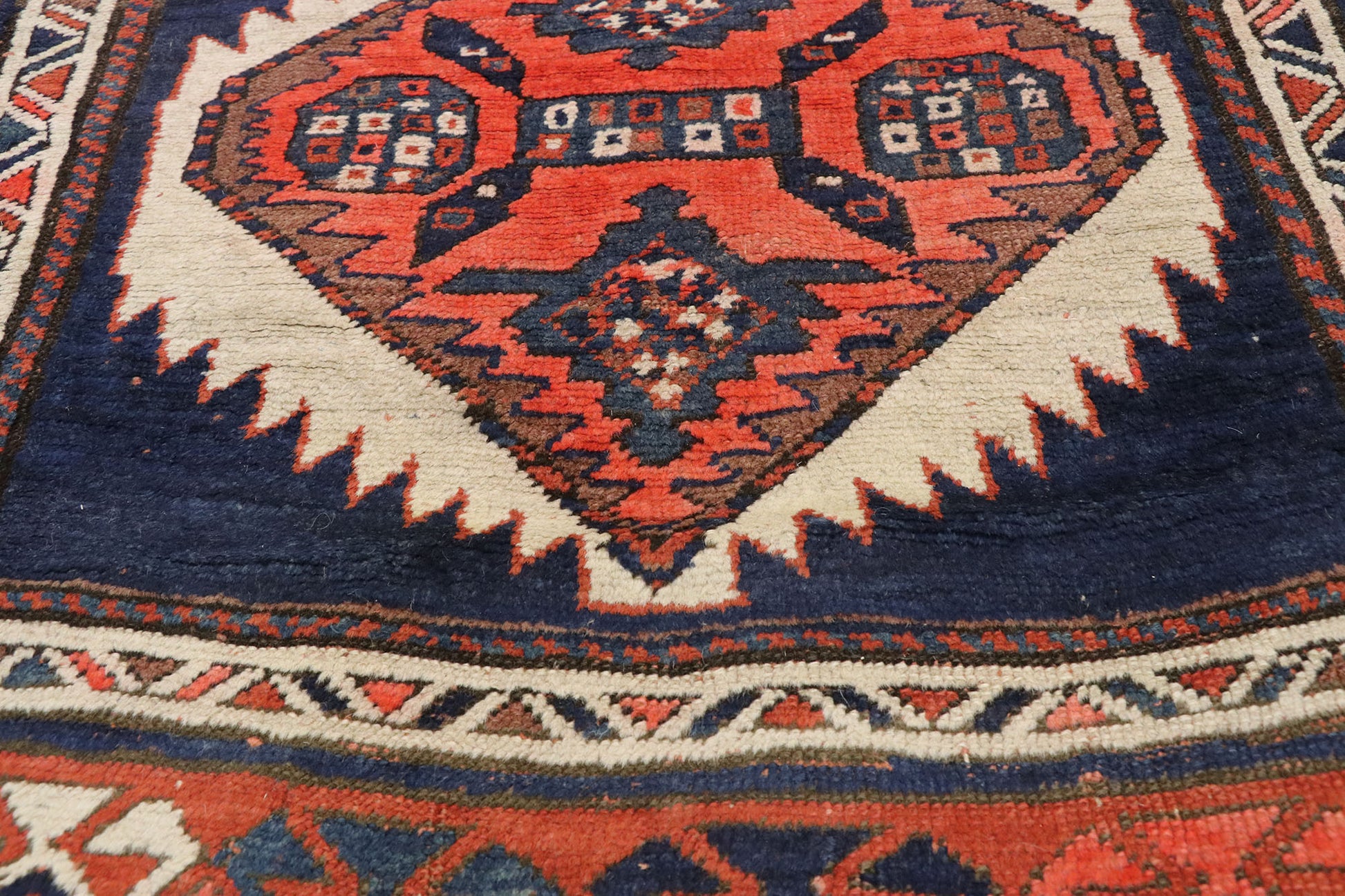 4 x 14 Antique Kazak Rug 77057