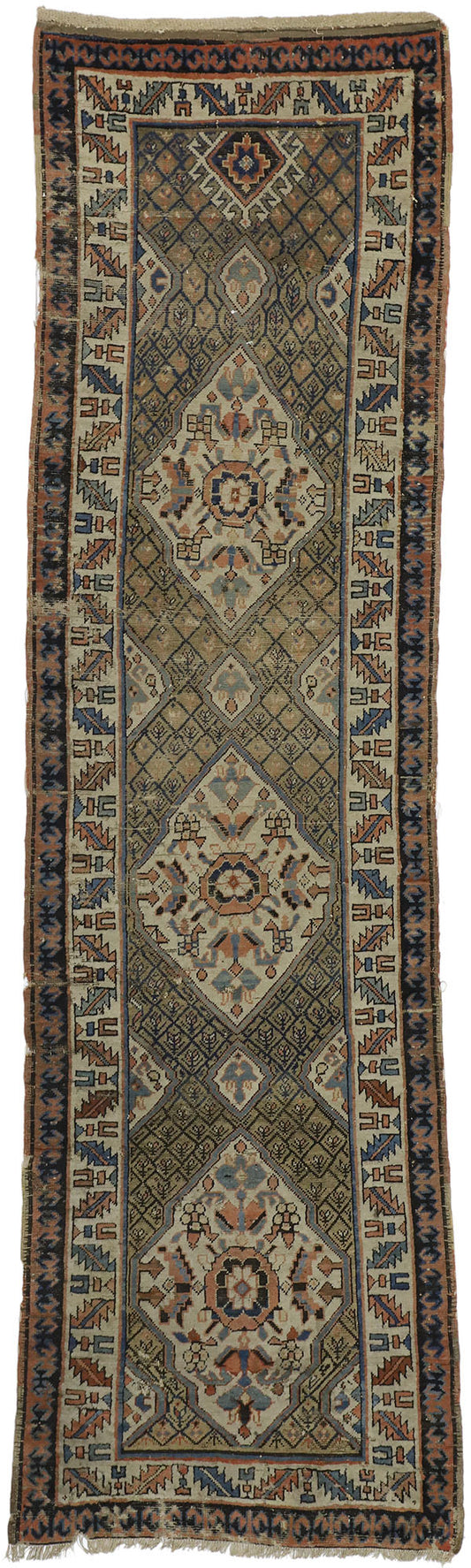3 x 11 Antique Caucasian Kazak Rug 77058