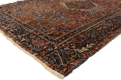 5 x 7 Antique Persian Heriz Rug 77064