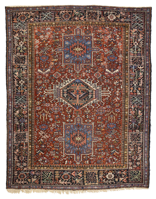 5 x 6 Antique Persian Heriz Rug 77065