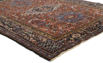 5 x 6 Antique Persian Heriz Rug 77065