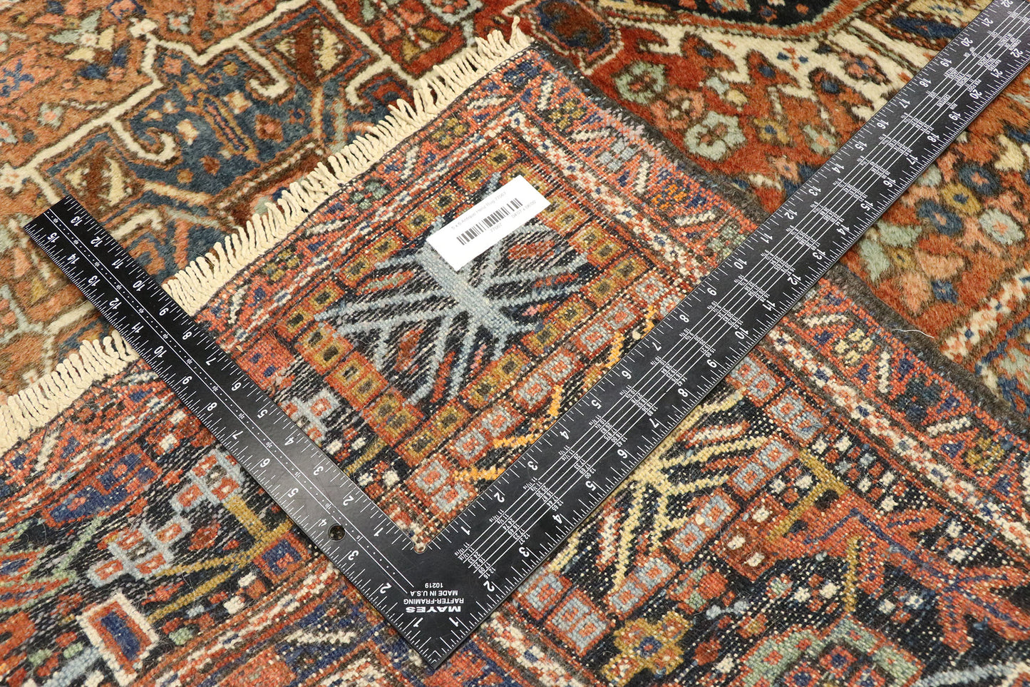 5 x 6 Antique Persian Karaja Heriz Rug 77067