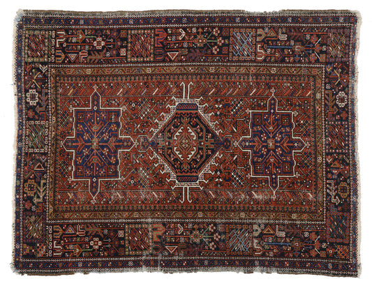 5 x 6 Antique Heriz Rug 77068