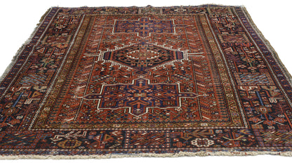 5 x 6 Antique Heriz Rug 77068
