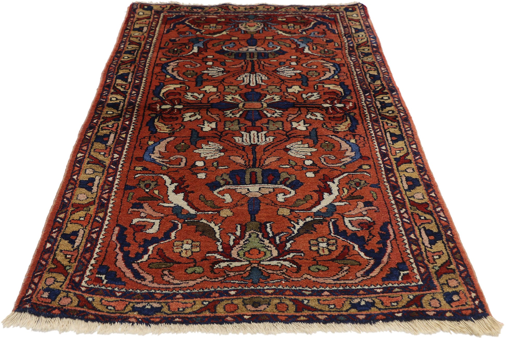 3 x 5 Antique Persian Lilihan Rug 77071
