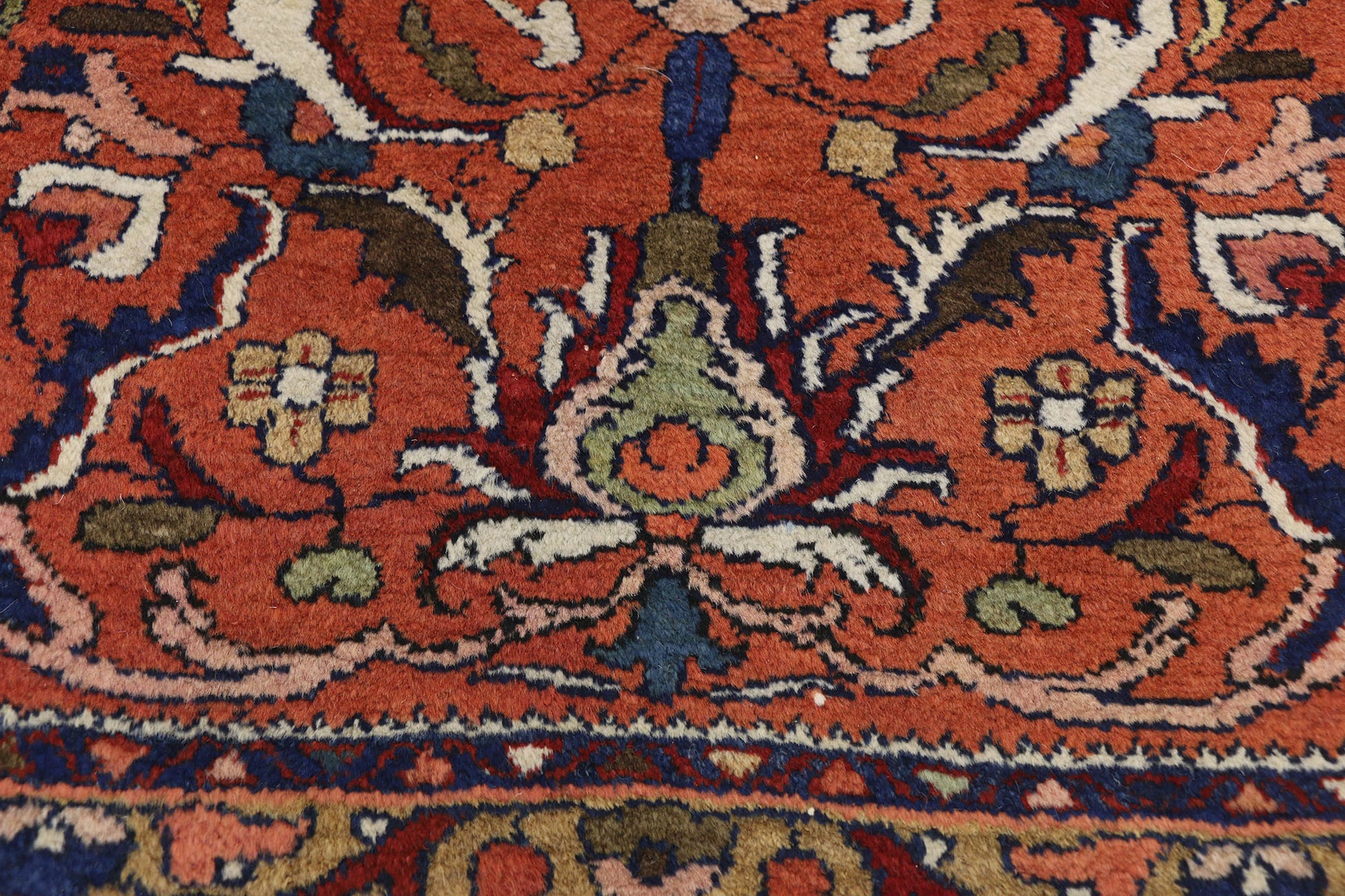 3 x 5 Antique Persian Lilihan Rug 77071
