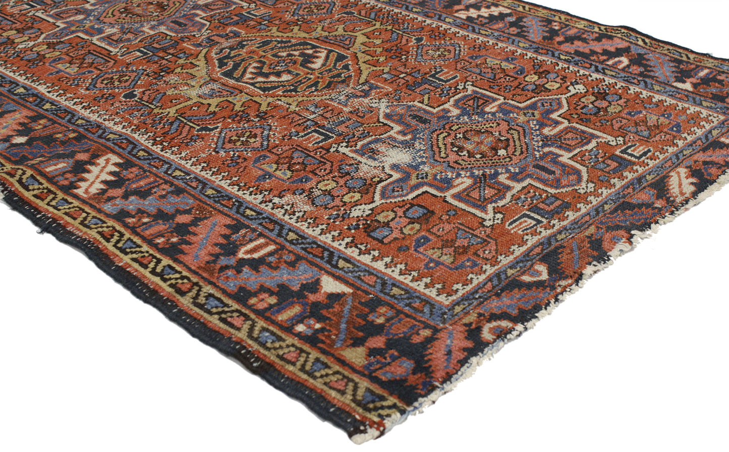 3 x 4 Antique Persian Heriz Rug 77072