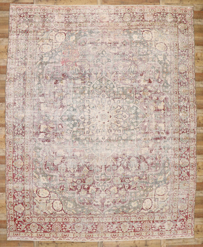 12 x 15 Antique Persian Tabriz Rug 77076