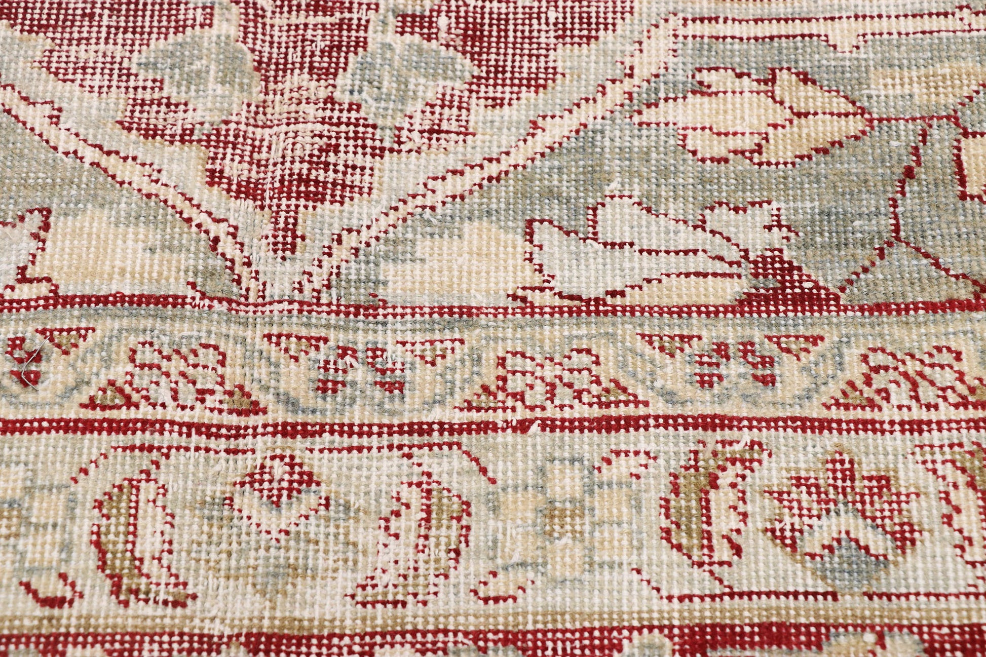 12 x 15 Antique Persian Tabriz Rug 77076